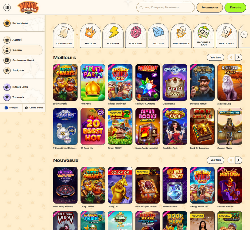 Vinyl Casino-anmeldelse Vinyl Casino-anmeldelse